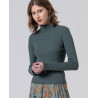 Pull col roulé acier LIZA239 - Surkana