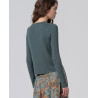 Cardigan bleu acier LIZA333 - Surkana