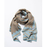 Foulard imprimé bleu PASA222 - Surkana