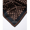 Foulard imprimé noir et marron PASA227 - Surkana