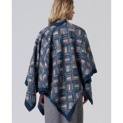 Poncho bleu POCO831 - Surkana