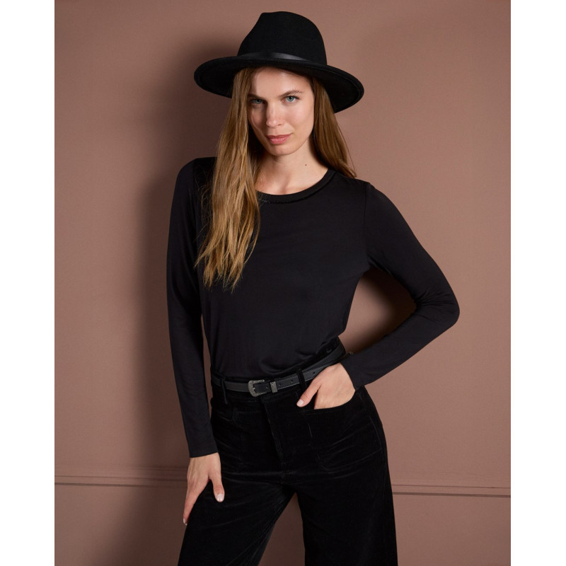 Chapeau Fedora noir SOFE531 - Surkana