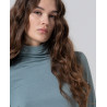 Top col montant bleu gris LISI013 - Surkana