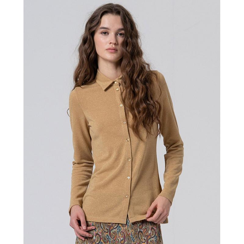 Chemise jersey doré IRLU111 - Surkana