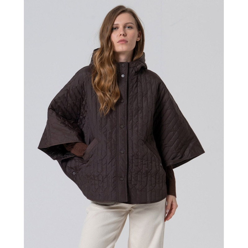 Cape matelassée fine chocolat IRPA421 - Surkana