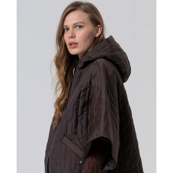 Cape matelassée fine chocolat IRPA421 - Surkana