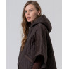 Cape matelassée fine chocolat IRPA421 - Surkana