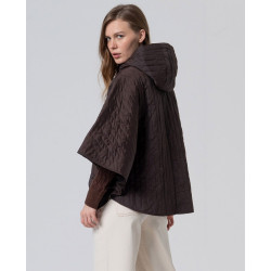 Cape matelassée fine chocolat IRPA421 - Surkana