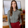 Chemise jersey vert bouteille OMFO113 - Surkana