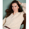 Pull oversize torsadé sable NIAR231 - Surkana