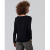 Top col bateau noir LISI012 - Surkana