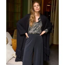 Pantalon large noir LIDA515 - Surkana