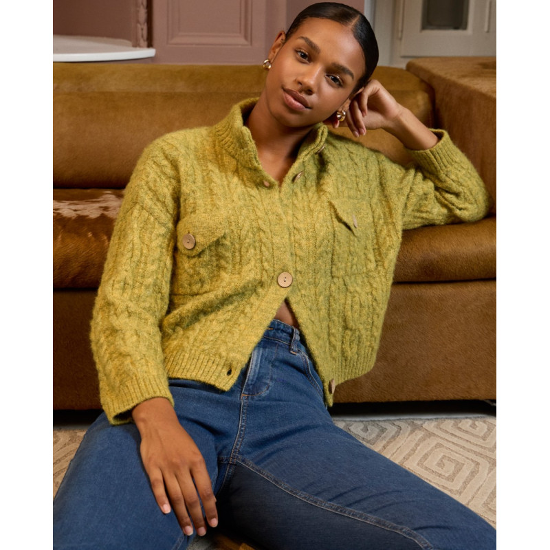 Cardigan torsadé NIAR333 - Surkana