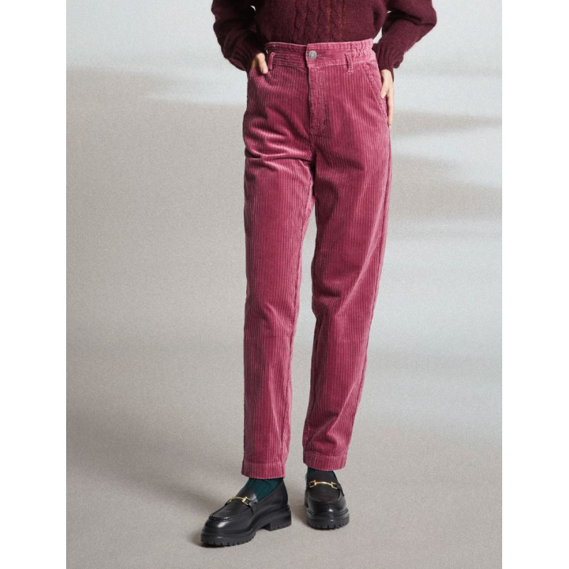 Pantalon velours côtelé bruyère PRONY - Mât de Misaine
