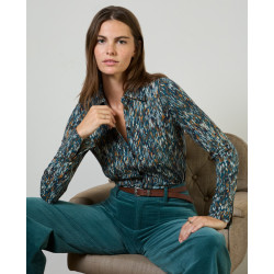 Chemise jersey bleu pétrole ALRA113 - Surkana