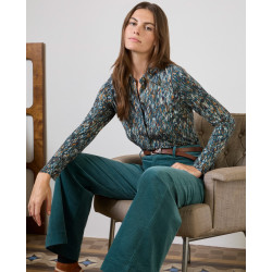 Chemise jersey bleu pétrole ALRA113 - Surkana