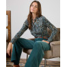 Chemise jersey bleu pétrole ALRA113 - Surkana