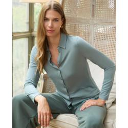 Pantalon large vert jade LIDA515 - Surkana - Achat en ligne - Jaines