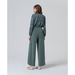 Pantalon large vert jade LIDA515 - Surkana - Achat en ligne - Jaines