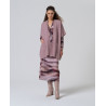 Poncho à poches rose chiné POBO831 - Surkana - Achat en ligne - Jaines