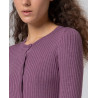 Cardigan mauve poudré LIZA333 - Surkana