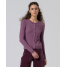 Cardigan mauve poudré LIZA333 - Surkana