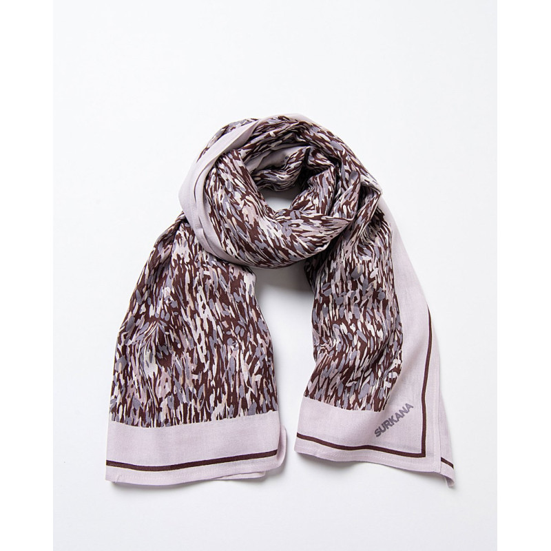 Foulard gris poudré PASA221  - Surkana - Achat en ligne - Jaines