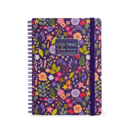 Cahier A4 Spirale FLOWERS  - Legami - Achat en ligne - Jaines
