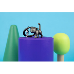 Porte-clés Chat noir - Metalmorphose