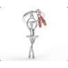 Porte-clés Danseuse- Metalmorphose