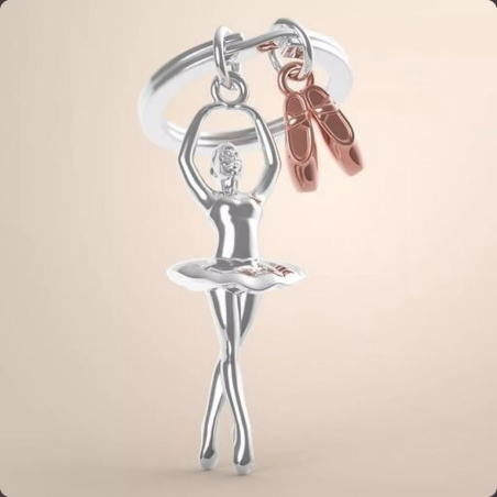 Porte-clés Danseuse- Metalmorphose