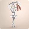 Porte-clés Danseuse- Metalmorphose