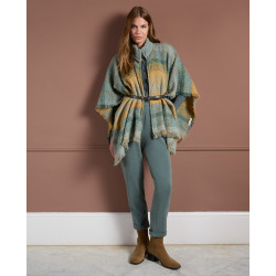 Pantalon jersey à revers jade LIDA516 - Surkana