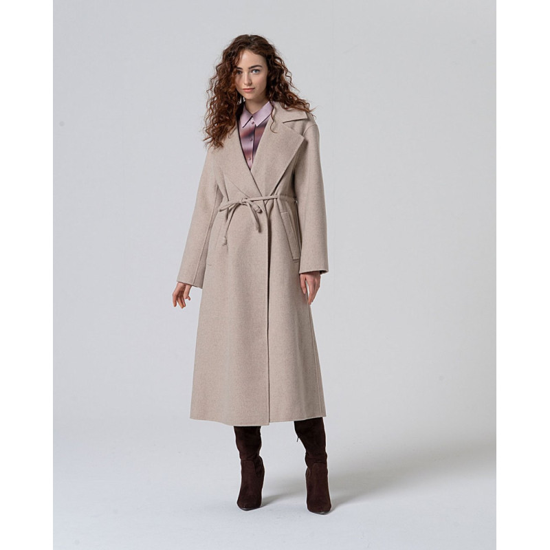 Manteau drap de laine LINA423 - Surkana
