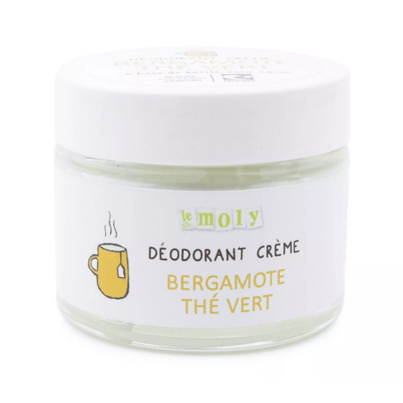 Déodorant bio crème Bergamote Thé vert - LE MOLY - Achat en ligne - Jaines