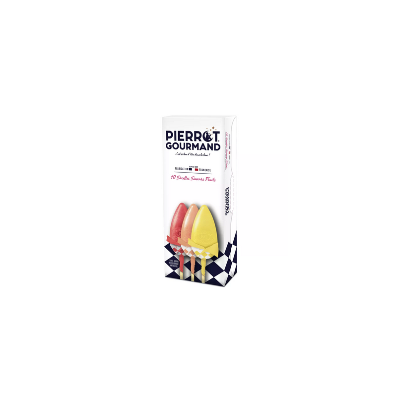 Etui 10 sucettes saveur Fruits - Pierrot Gourmand