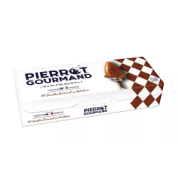 Etui de 10 sucettes Caramel au lait frais - Pierrot Gourmand