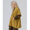 Poncho à poches anis chiné POBO831 - Surkana - Achat en ligne - Jaines