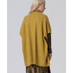 Poncho à poches anis chiné POBO831 - Surkana - Achat en ligne - Jaines