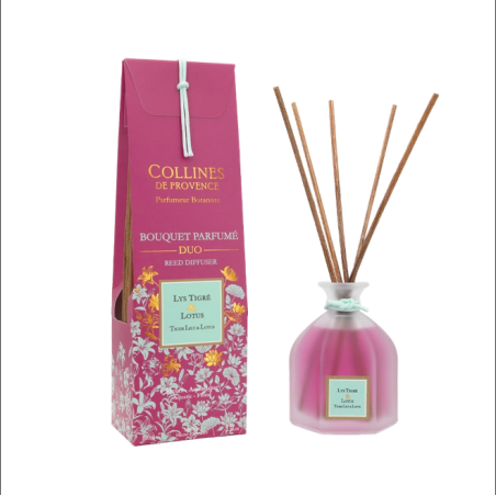Bouquet Parfumé Lys Tigré & Lotus- Collines de Provence - Achat en ligne - Jaines