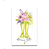 Carte Aquarelle Bottes Fleuries Bonne Fête - Les rêves de Caro - Achat en ligne - Jaines