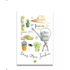Carte Aquarelle Dans Mon Jardin- Les rêves de Caro - Achat en ligne - Jaines
