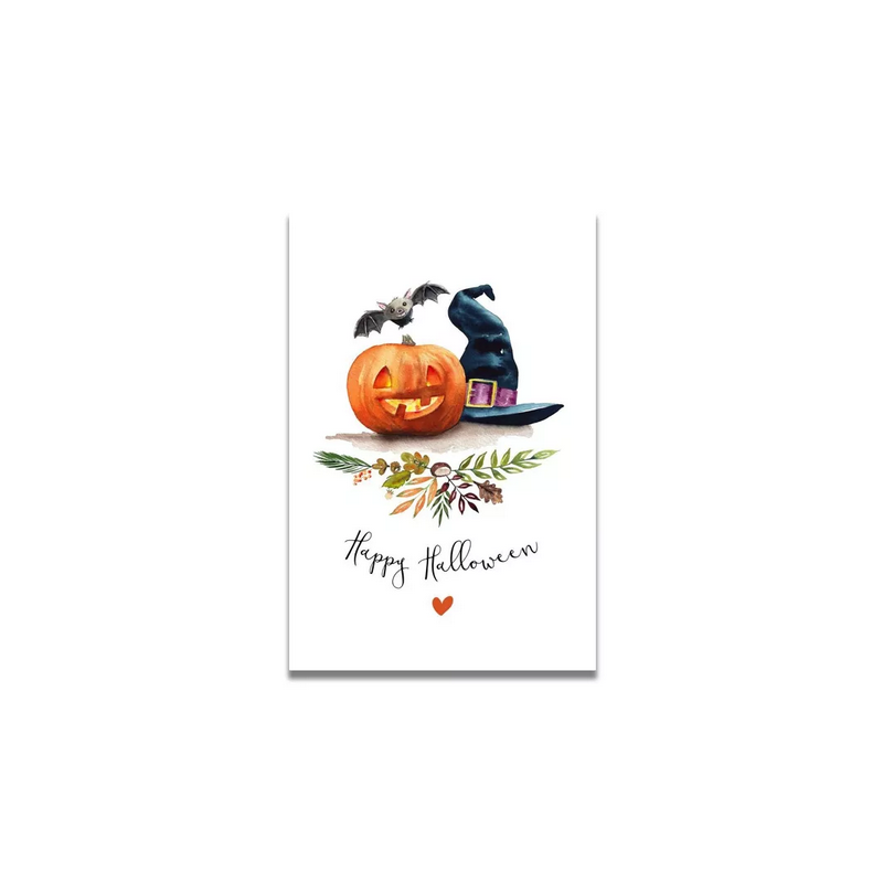 Carte Aquarelle Happy Halloween- Les rêves de Caro - Achat en ligne - Jaines