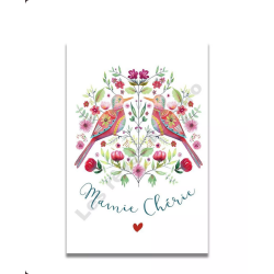 Carte Aquarelle Mamie...