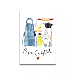 Carte Aquarelle Papa...