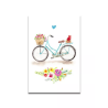 Carte Aquarelle Vélo Fleuri- Les rêves de Caro - Achat en ligne - Jaines