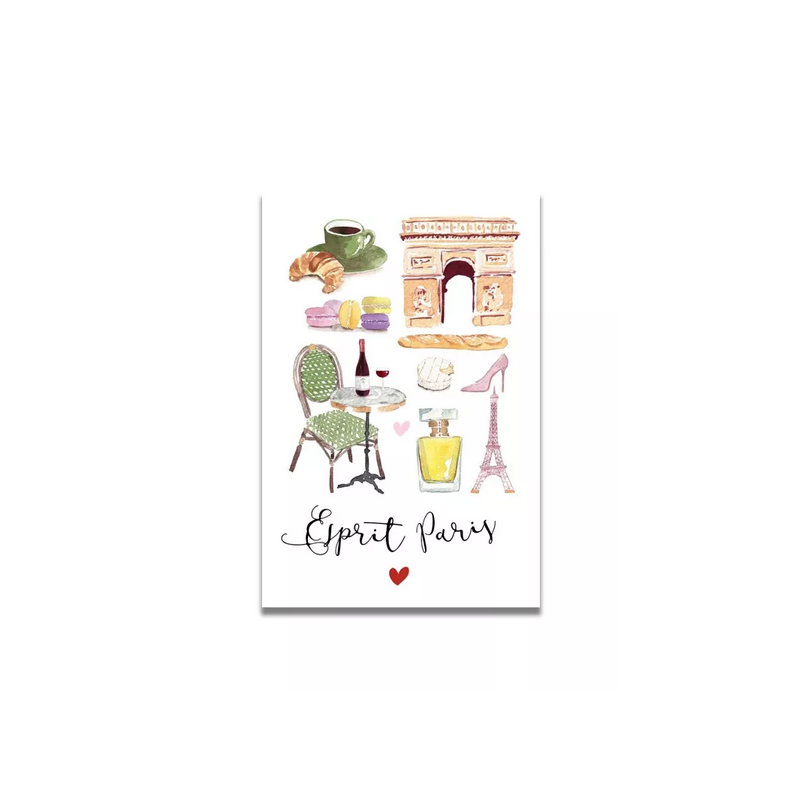 Carte Aquarelle Esprit Paris- Les rêves de Caro - Achat en ligne - Jaines