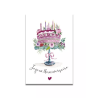 Carte Aquarelle Gros Gâteau Anniversaire- Les rêves de Caro - Achat en ligne - Jaines
