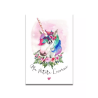 Carte Aquarelle Ma Petite Licorne- Les rêves de Caro - Achat en ligne - Jaines