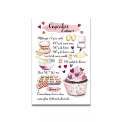 Carte Aquarelle Recette...